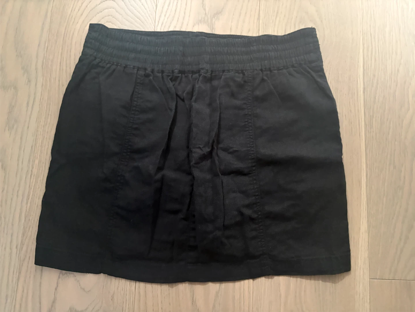 Reitmans Black Linen Blend Skirt Size 6 - photo 4