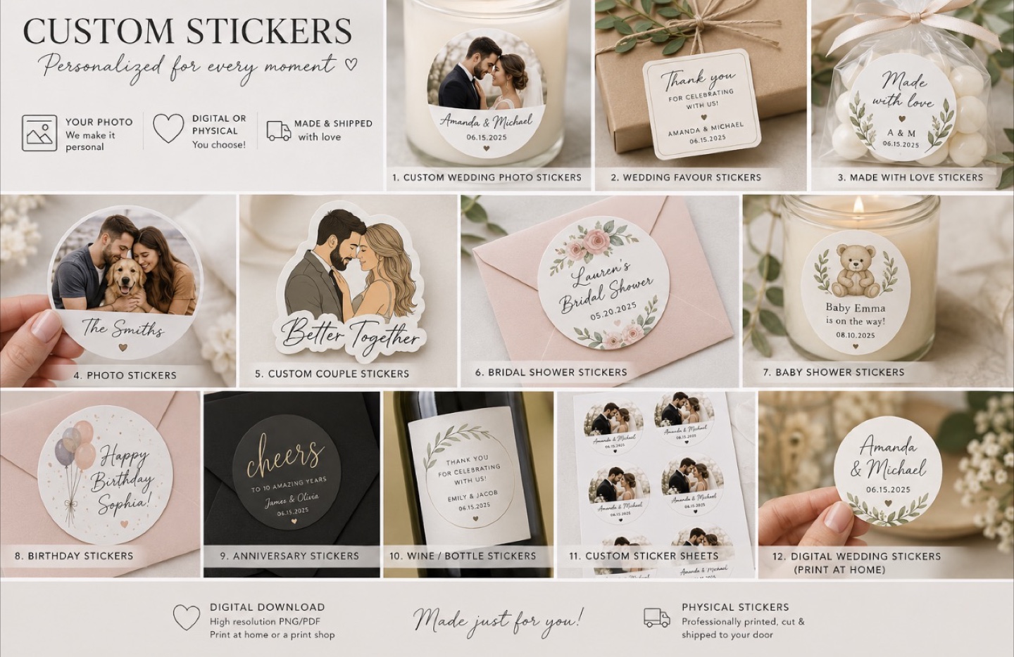 Custom Digital and Print Stickers