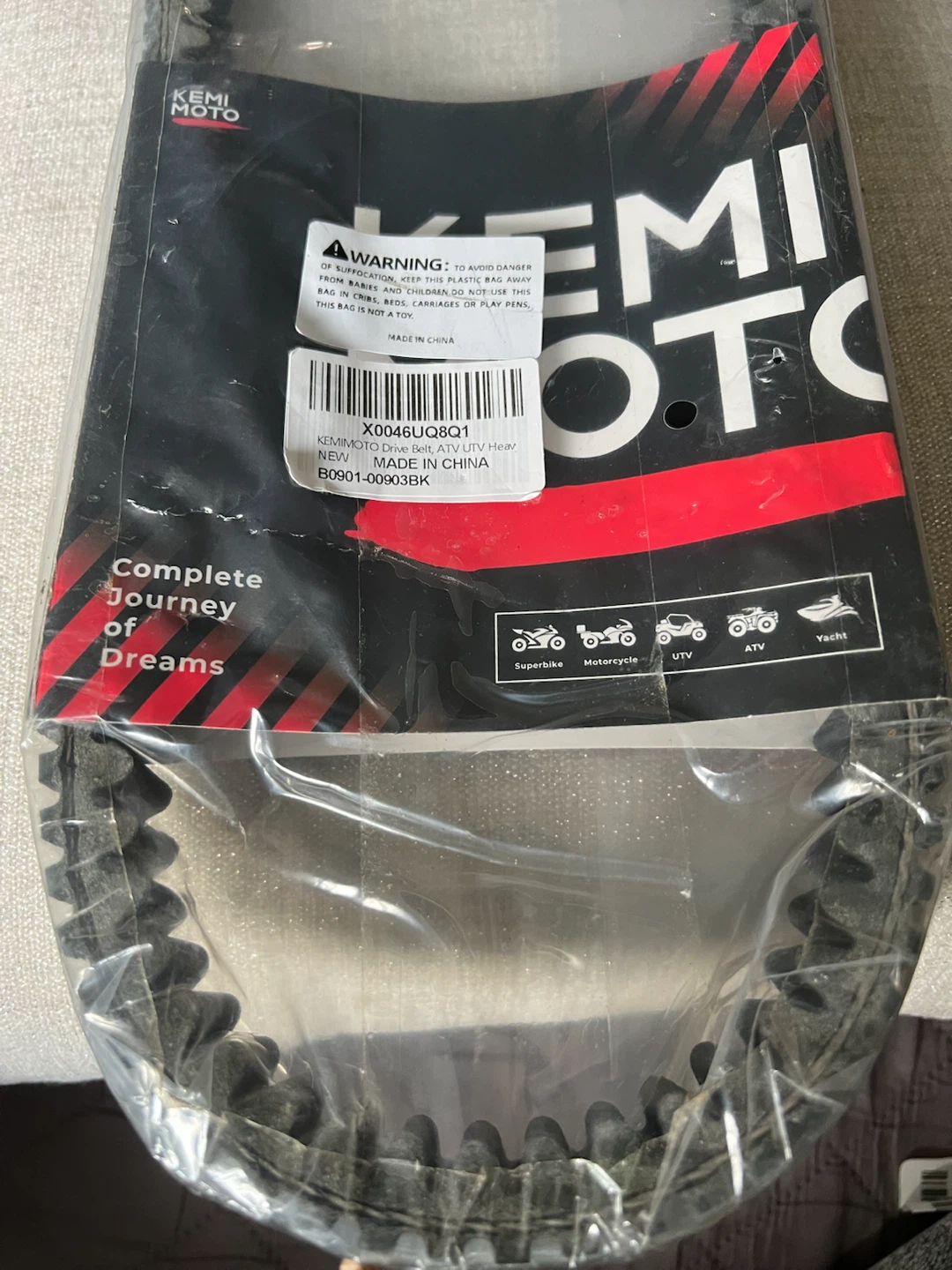 KEMIMOTO Drive Belt for ATV UTV
