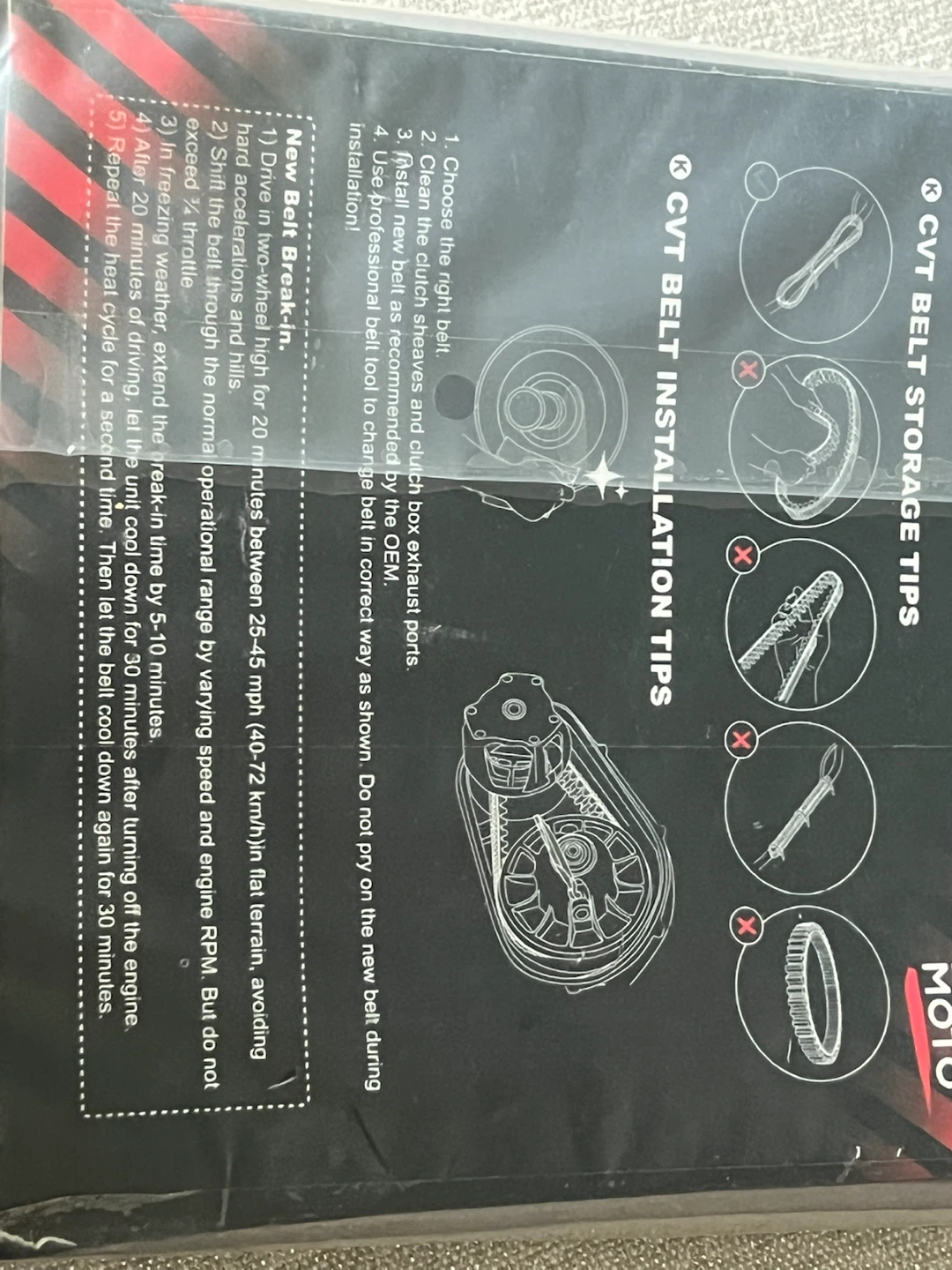 KEMIMOTO Drive Belt for ATV UTV - photo 3