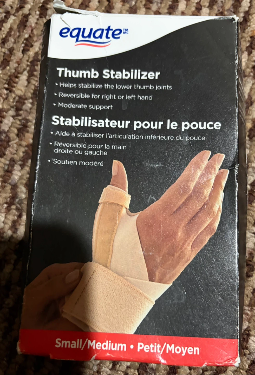 Equate Thumb Stabilizer - Small/Medium