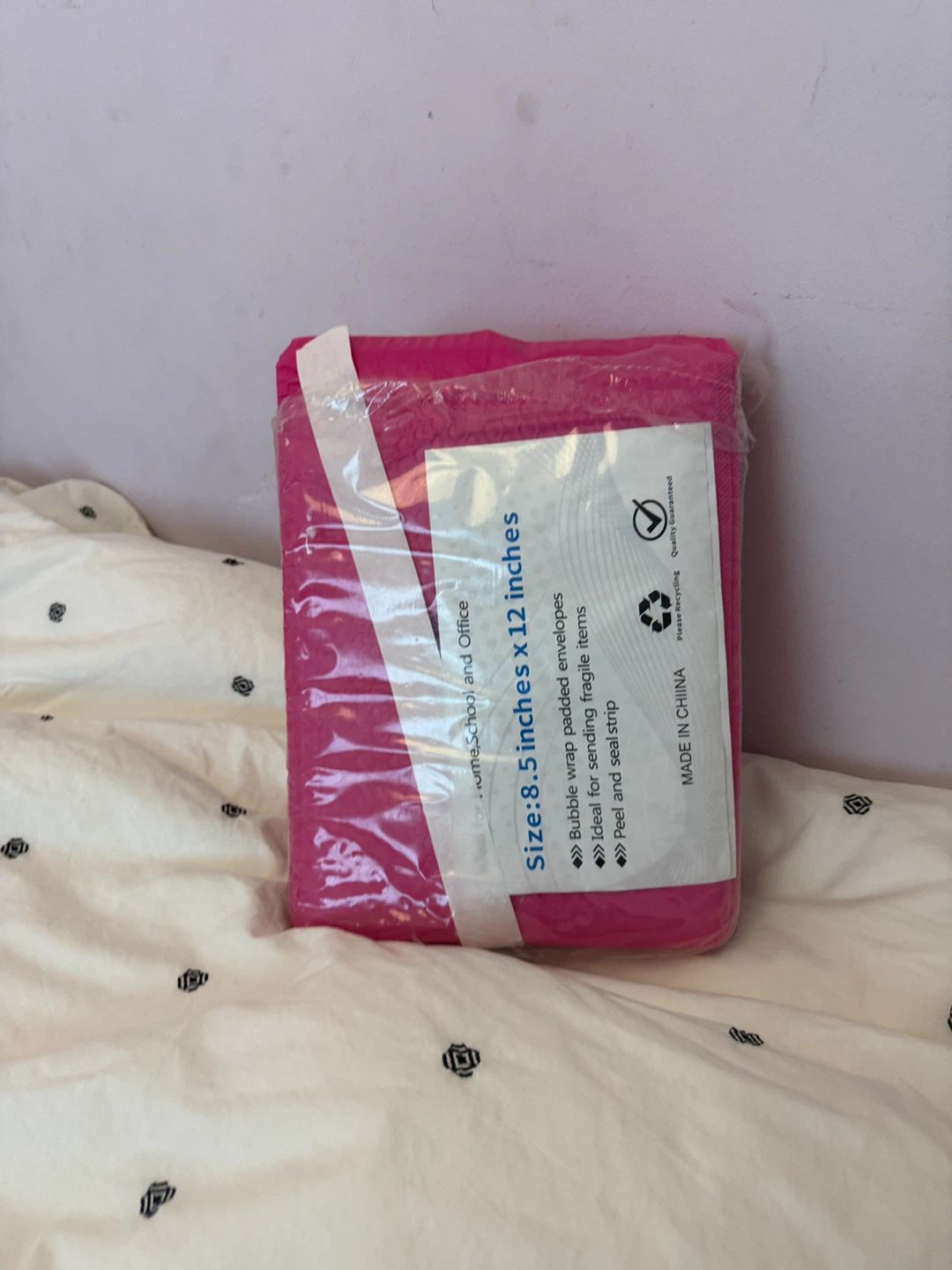 17 Pink Padded Mailer Envelopes - 8.5 x 12 inches