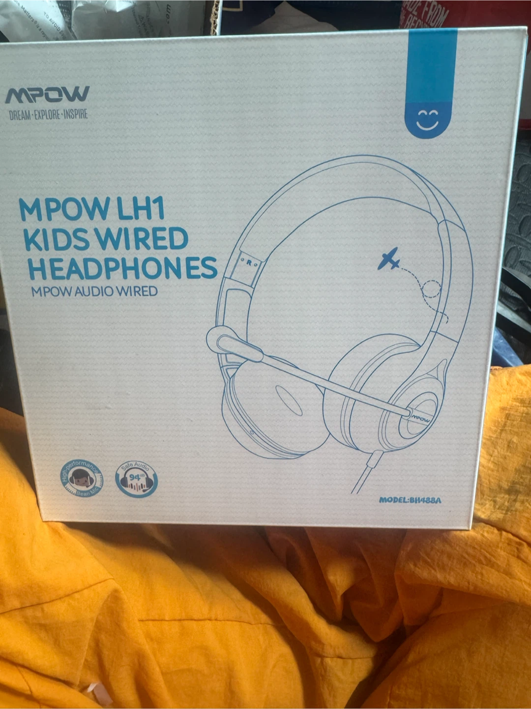 MPOW LH1 Kids Wired Headphones with Microphone