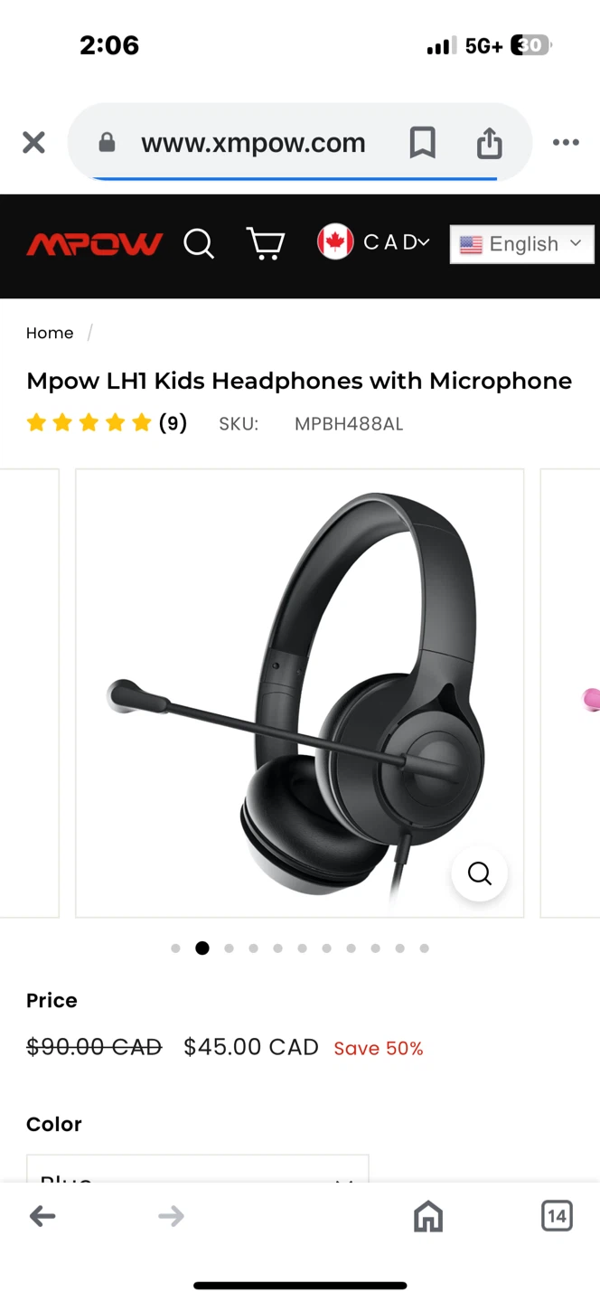 MPOW LH1 Kids Wired Headphones with Microphone - photo 4