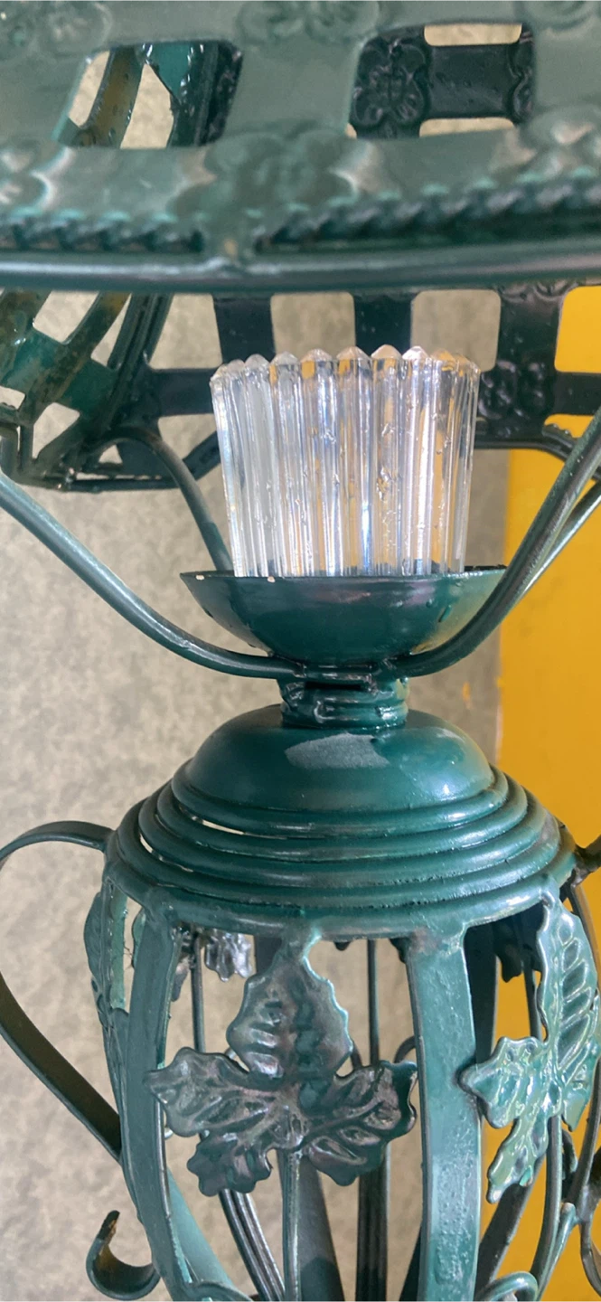 Vintage Emerald Lantern Candle Holder - photo 3