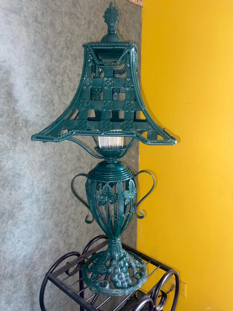 Vintage Emerald Lantern Candle Holder - photo 4