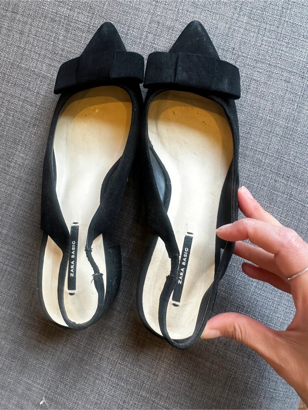 Zara Black Slingback Heels - photo 3