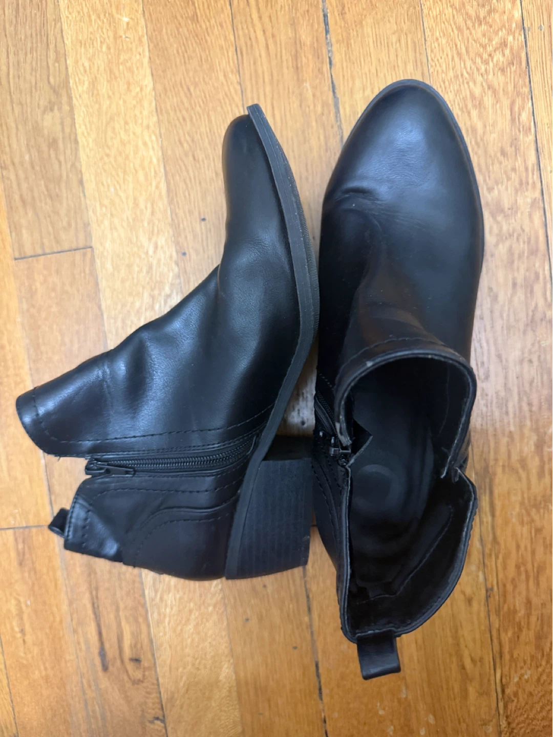 Black Leather Ankle Boots - photo 2
