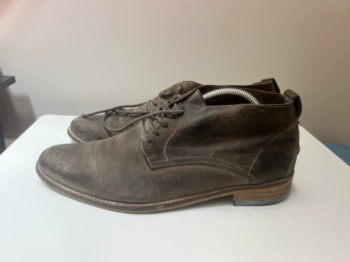 Men's Brown Leather Chukka Boots - photo 3