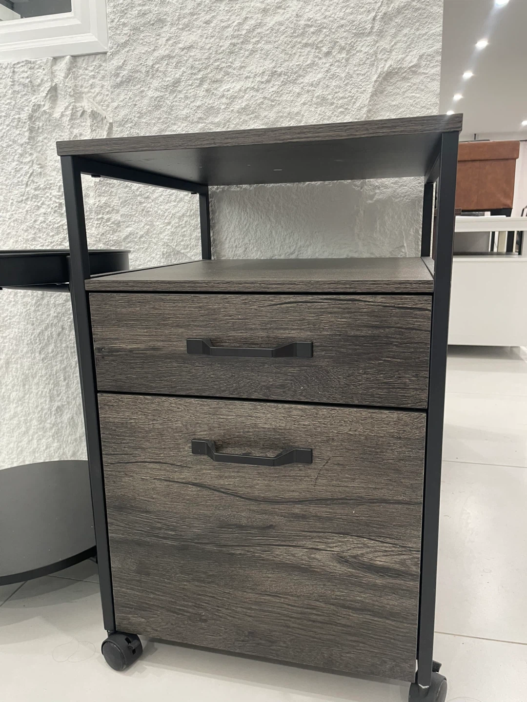 VASAGLE File Cabinet with Wheels, 2 Drawers