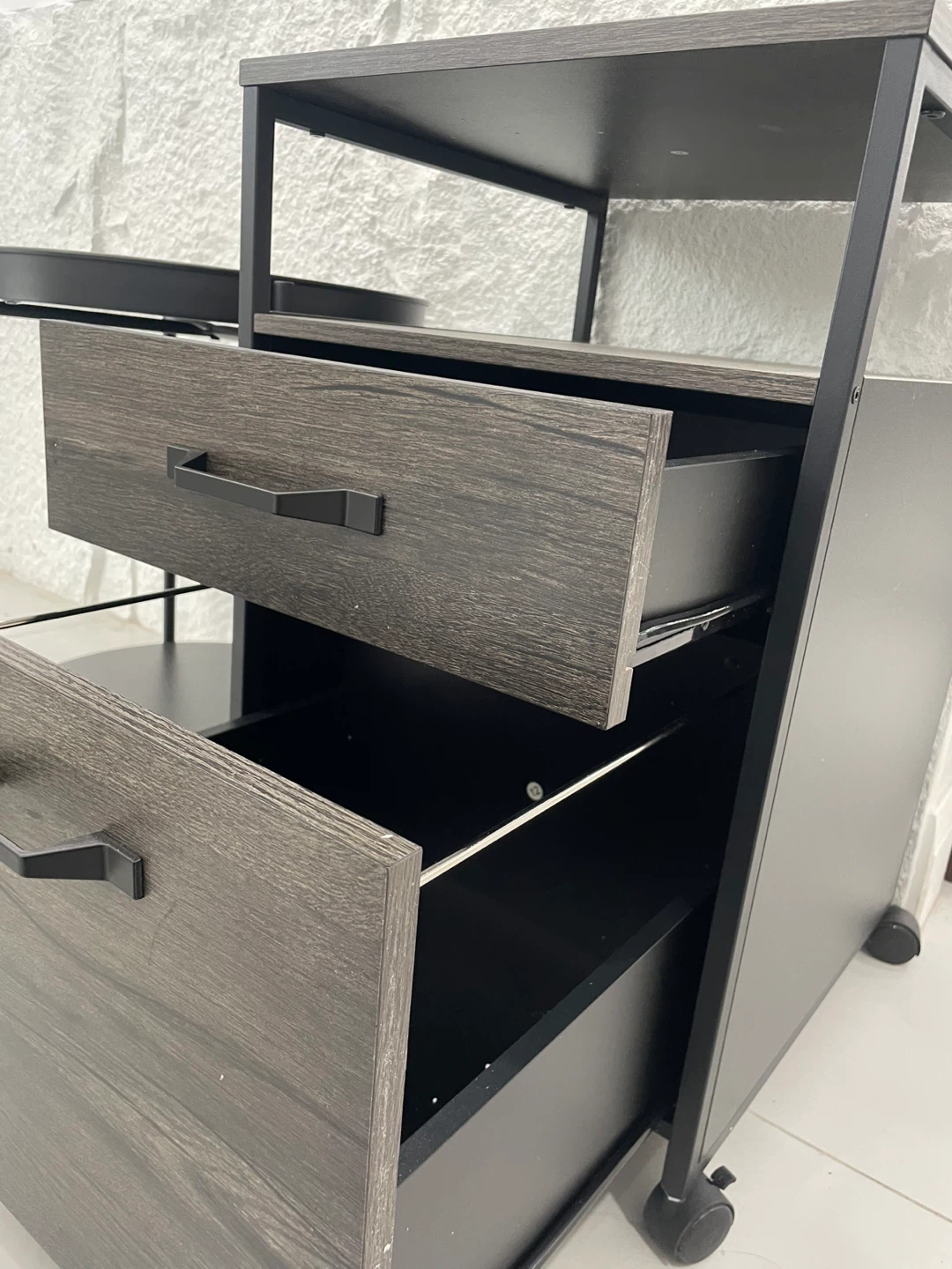 VASAGLE File Cabinet with Wheels, 2 Drawers - photo 2