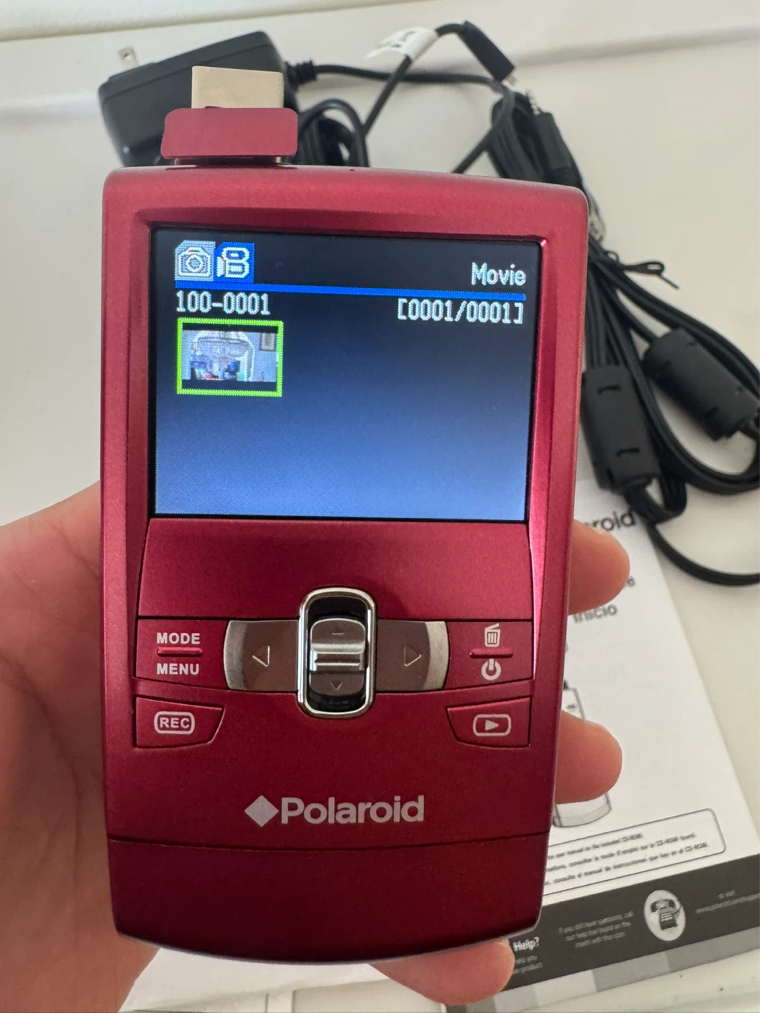 Polaroid DVF-720 Digital Camcorder - Red good starter one - photo 2