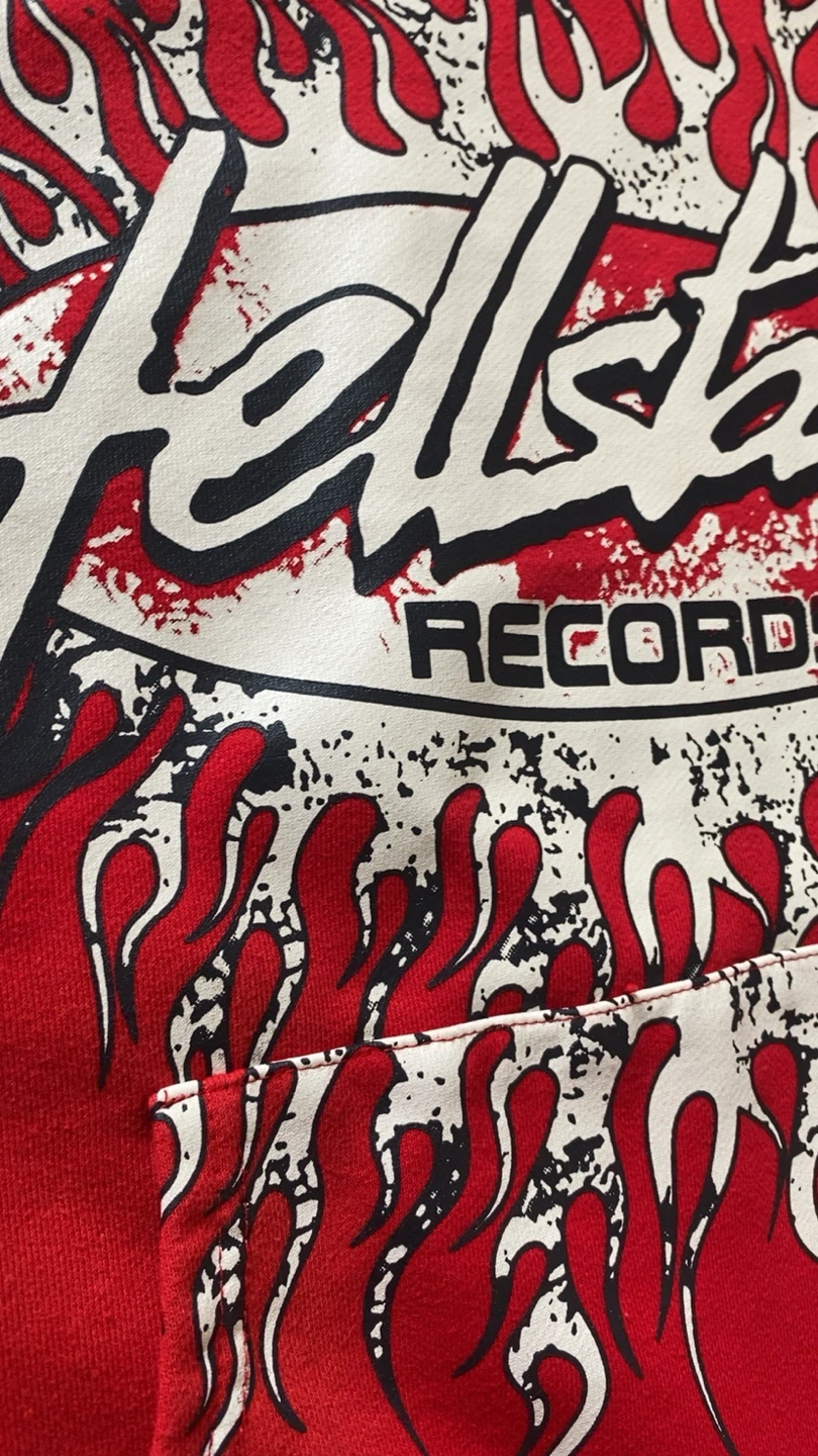 Hellstar Records Red Flame Hoodie - photo 2