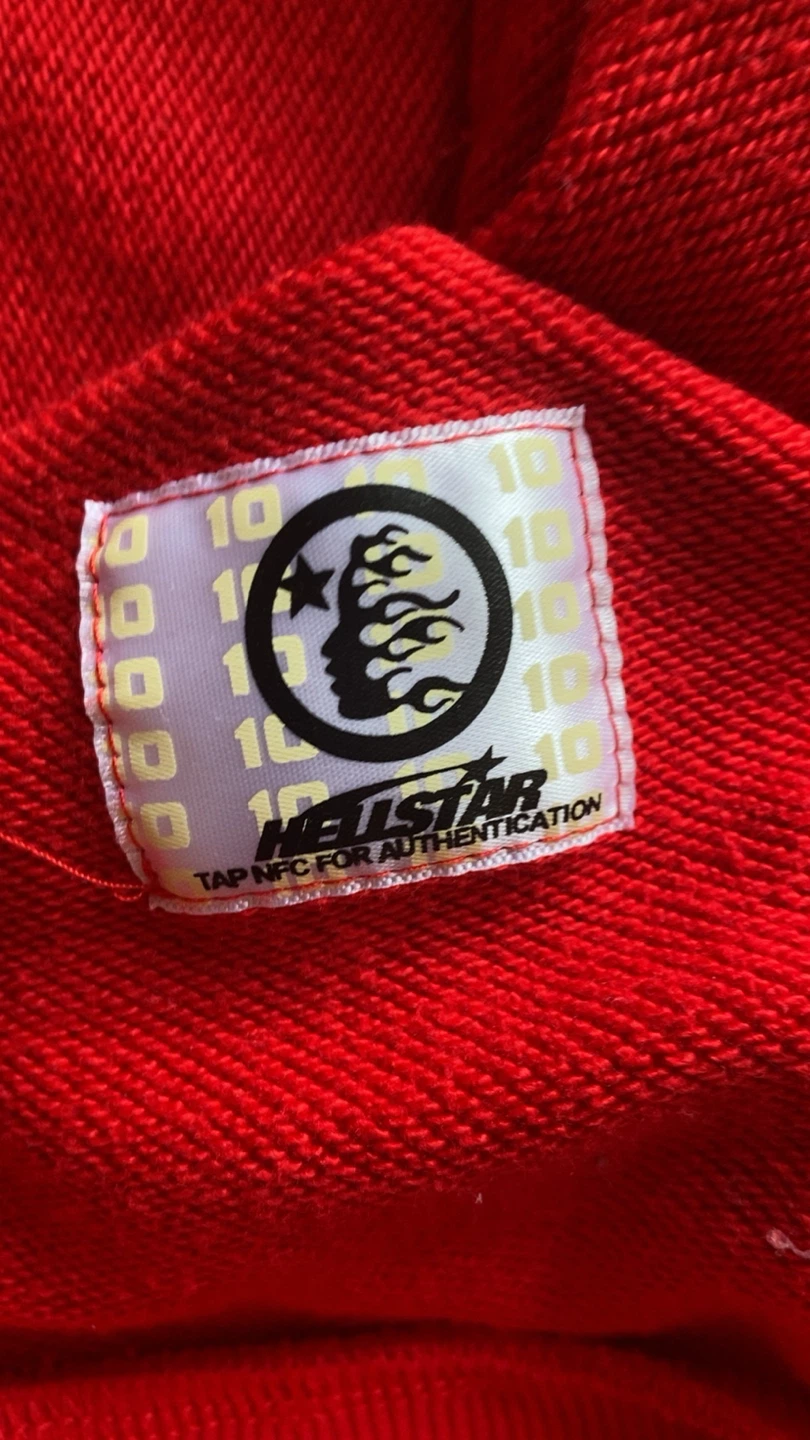 Hellstar Records Red Flame Hoodie - photo 3