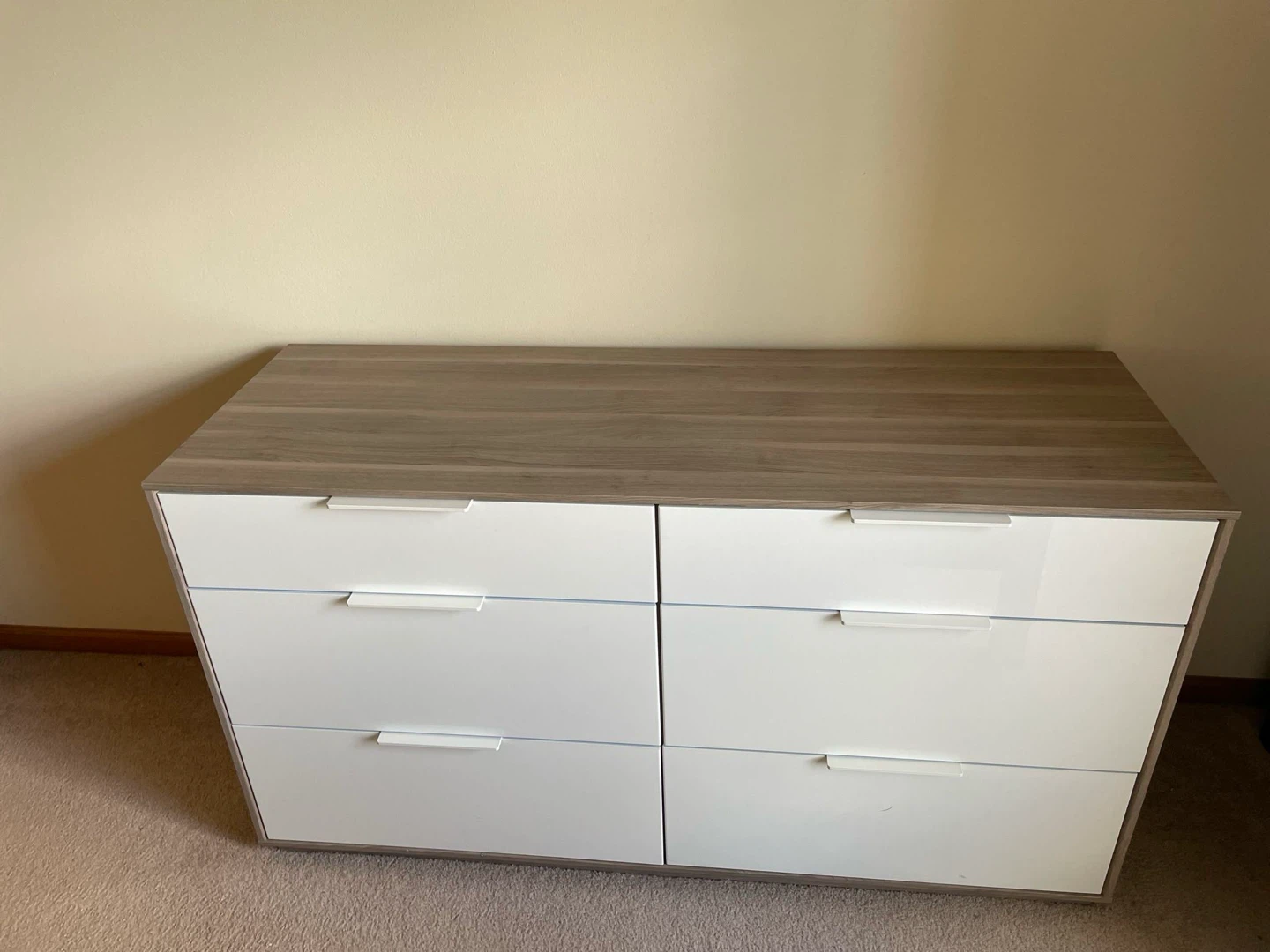 IKEA dresser with 6 drawers in white