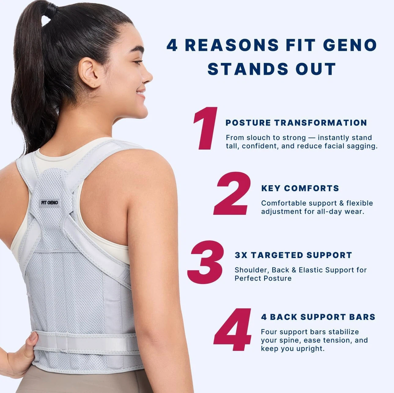Fit Geno Posture Corrector Back Brace - photo 3