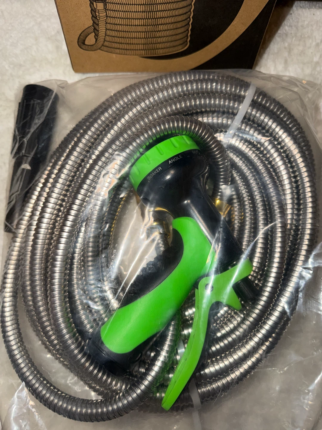 BRAND NEW Metal Garden Hose with Sprayer - photo 2