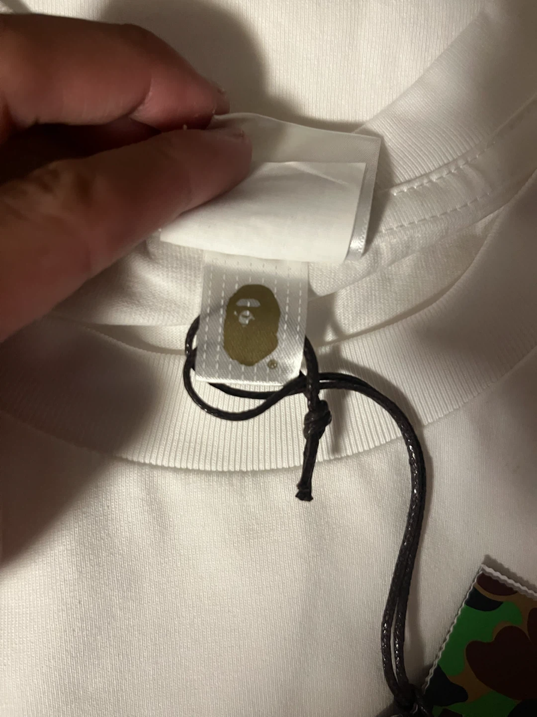 A Bathing Ape White Camo Ape Head T-Shirt - Size L - photo 3