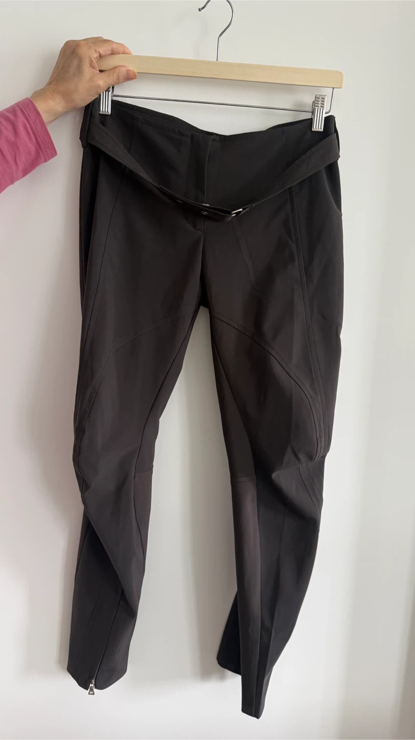 dark brown riding Pants with Belt - photo 2