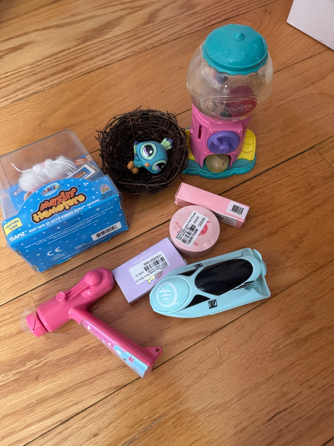 Webkinz Mazins Hamsters & Gumball Machine Toy Lot