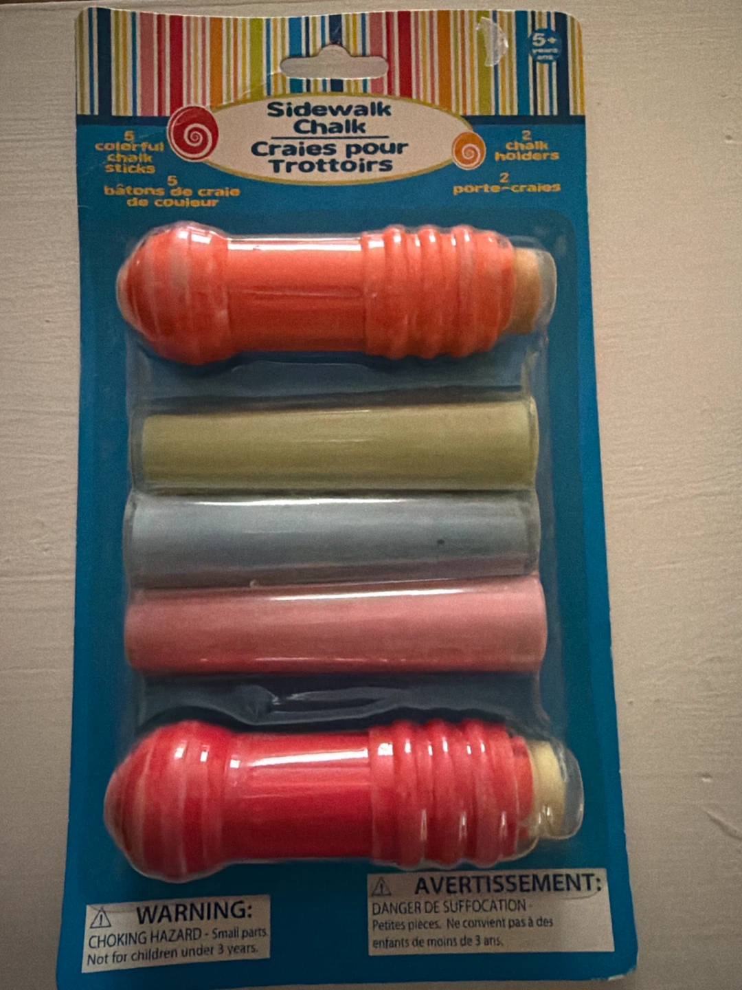 Sidewalk Chalk with Holders