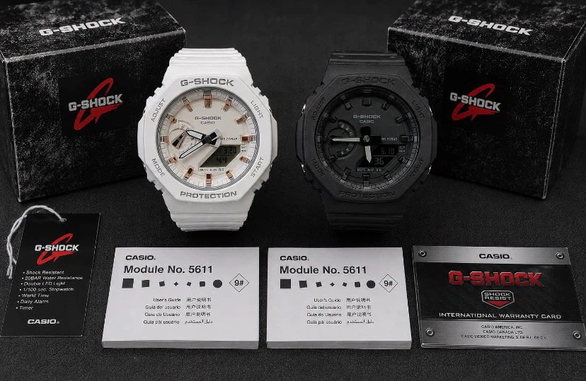 G-Shock Module 5611 Watches (White and Black)