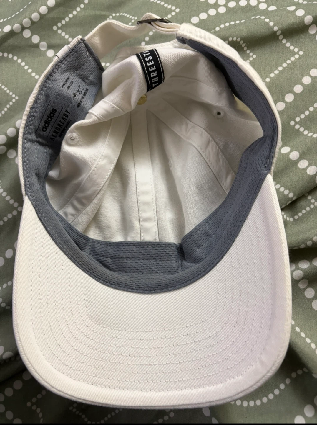 White Adidas Baseball Cap - photo 2