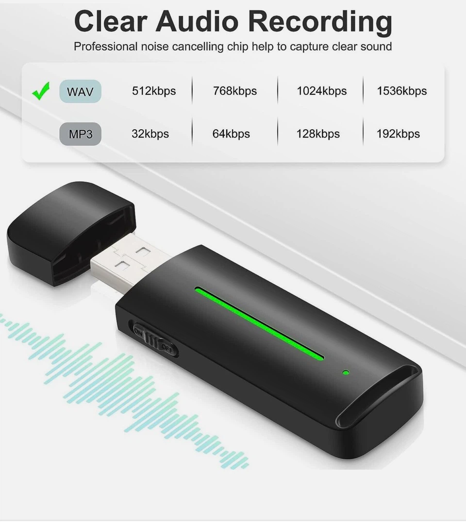64GB Digital Voice Recorder – Voice Activated Recording - photo 4