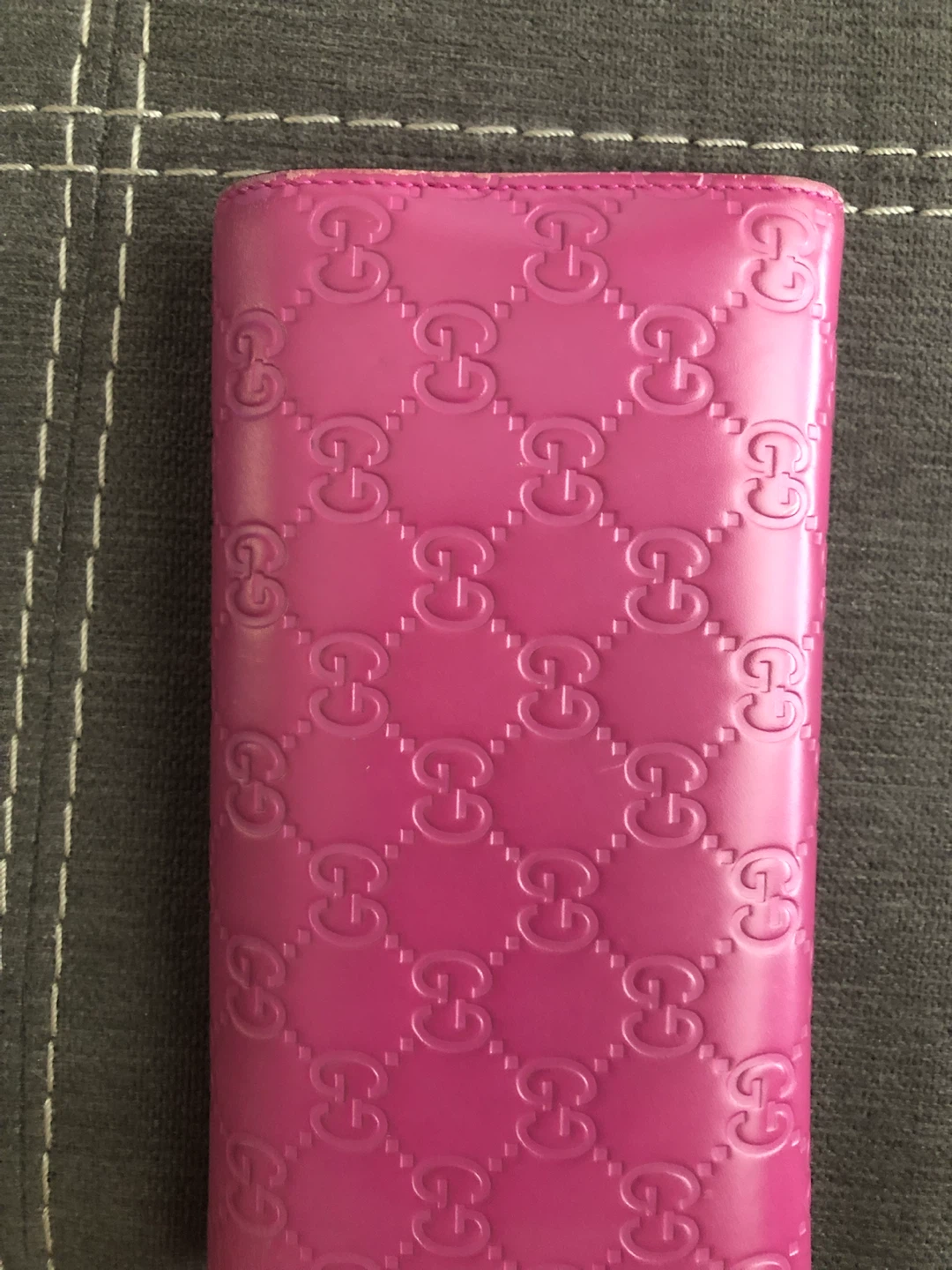 Pink Gucci Embossed Leather Wallet - photo 4