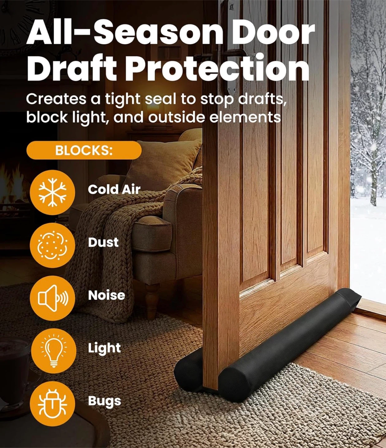 Door Draft/Light/Noise/Bugs Protection