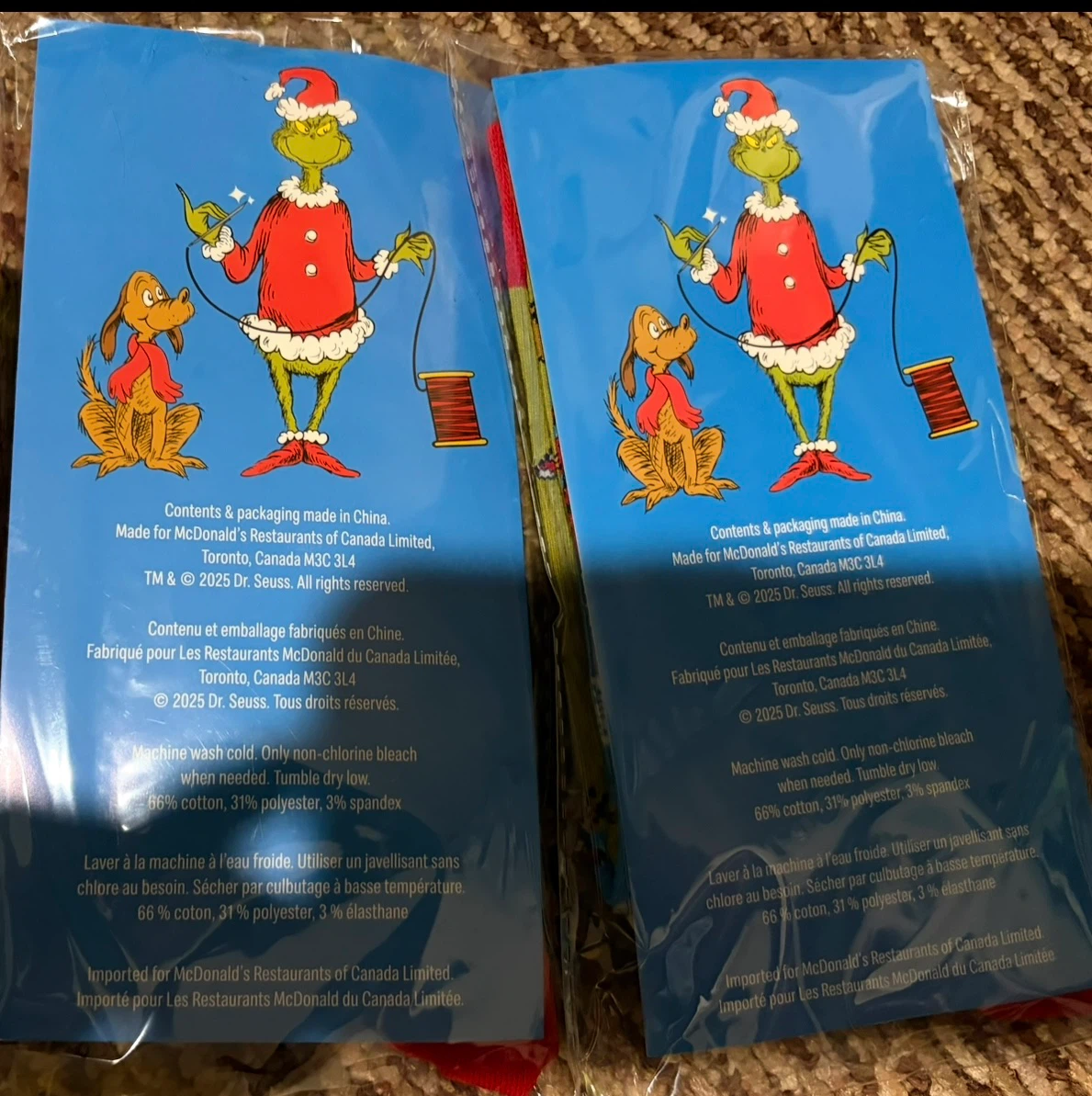 McDonald's Grinch Christmas Socks (2 Pairs) - photo 2