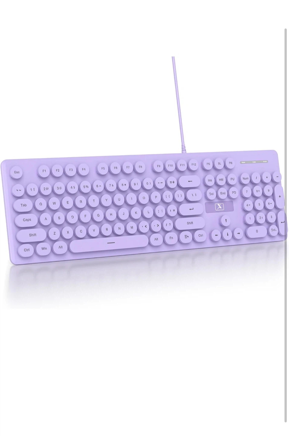 SURMEN V300 Wired Gaming Keyboard - Lavender