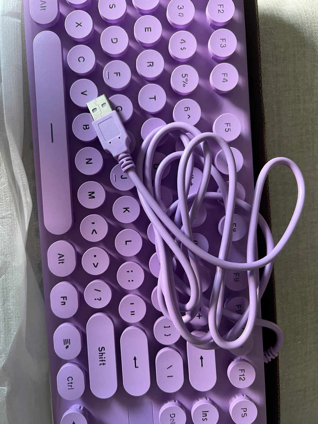SURMEN V300 Wired Gaming Keyboard - Lavender - photo 4