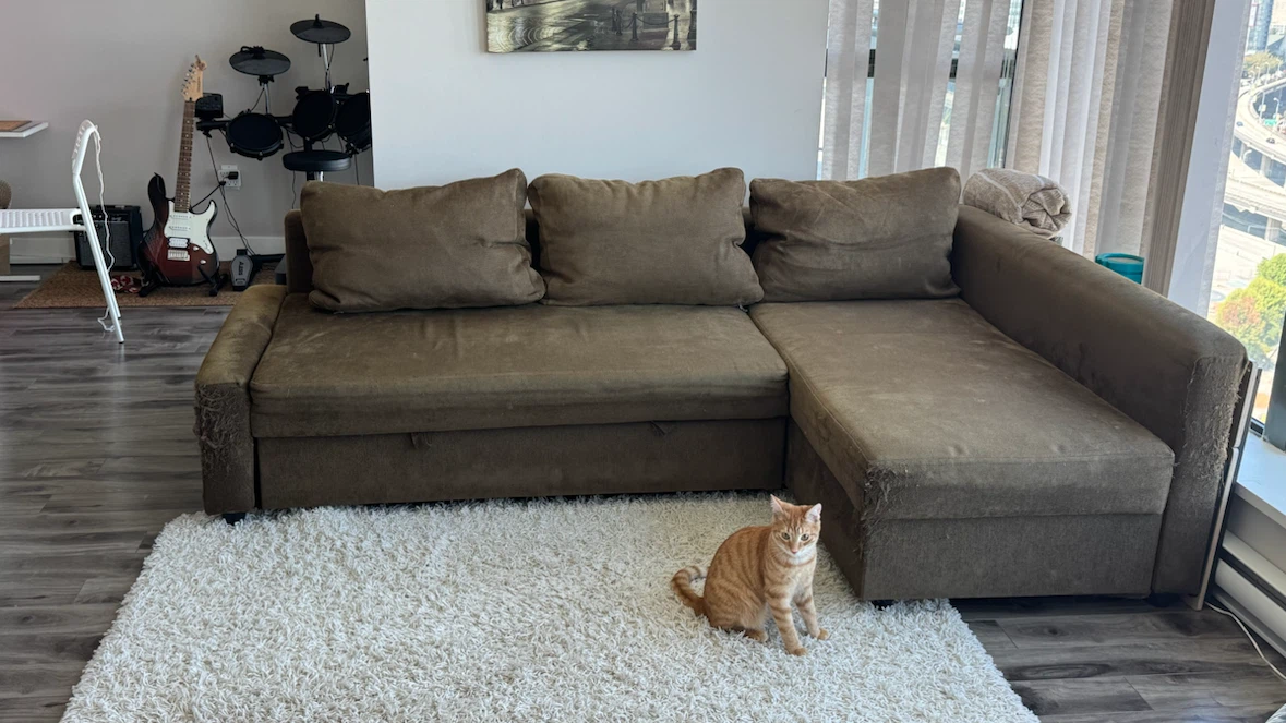 Dark green Sectional Pullout Sofa Bed/Couch - photo 3