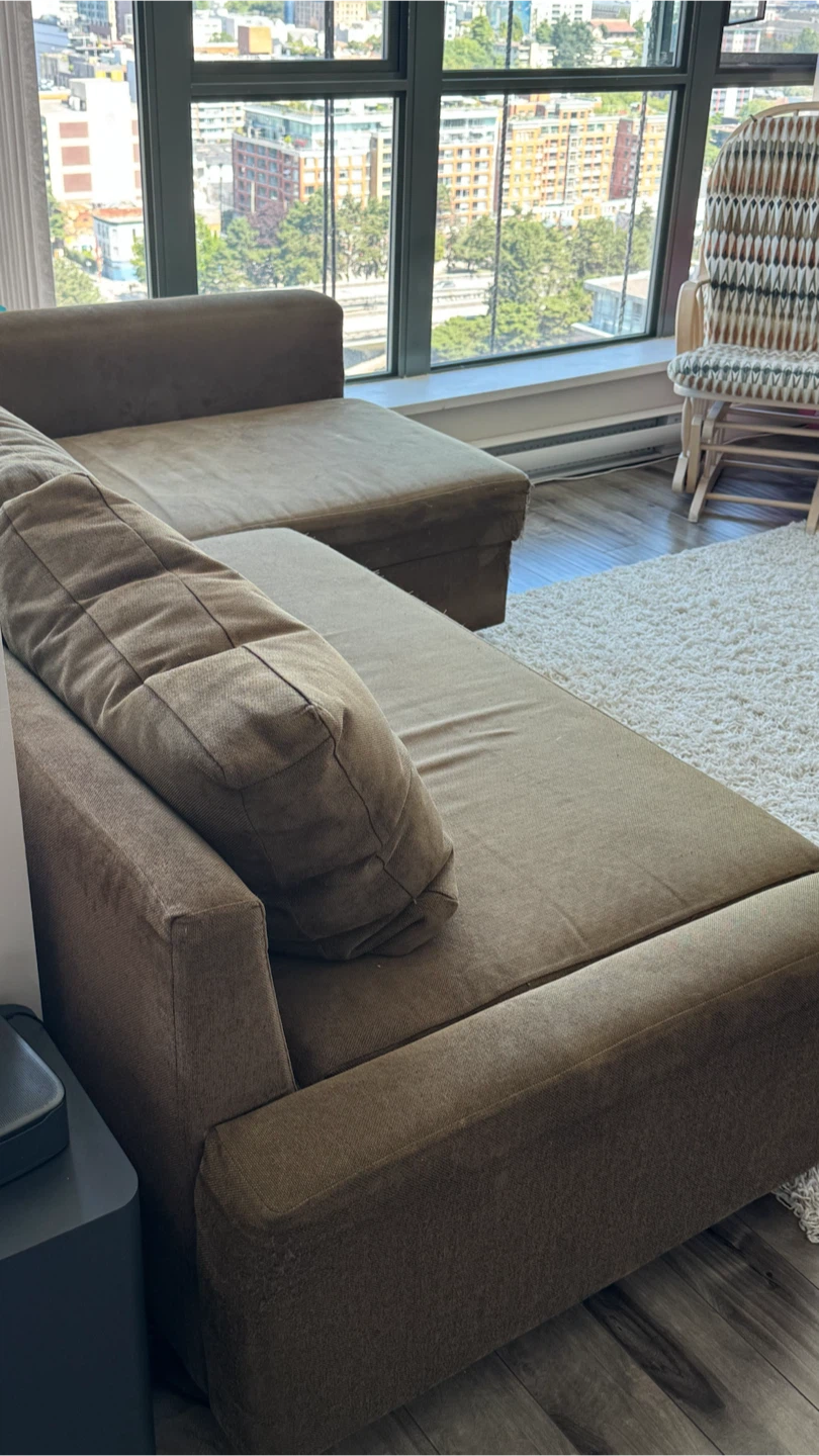 Dark green Sectional Pullout Sofa Bed/Couch - photo 5