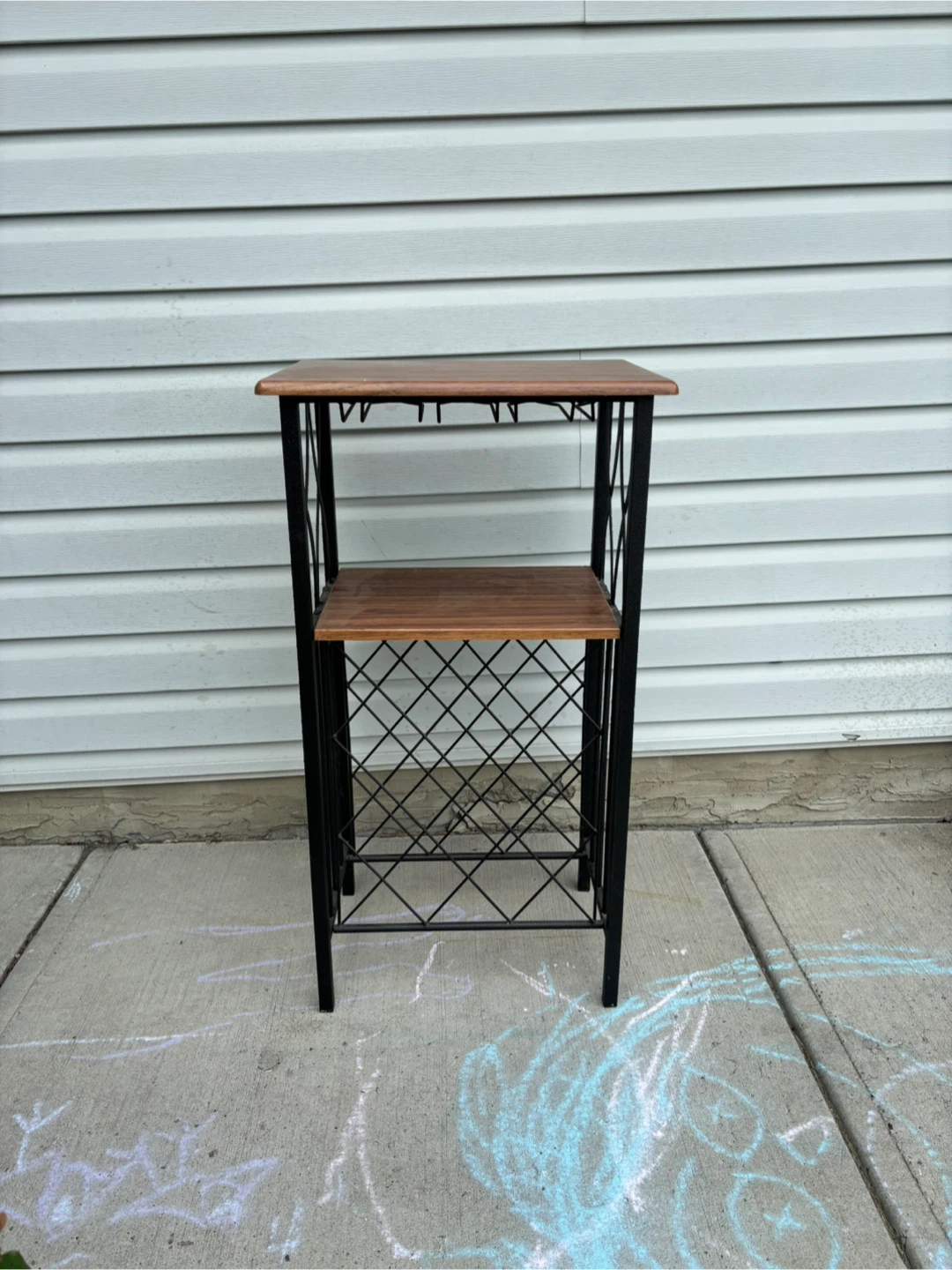 Wine Rack Stand with Glass Holder