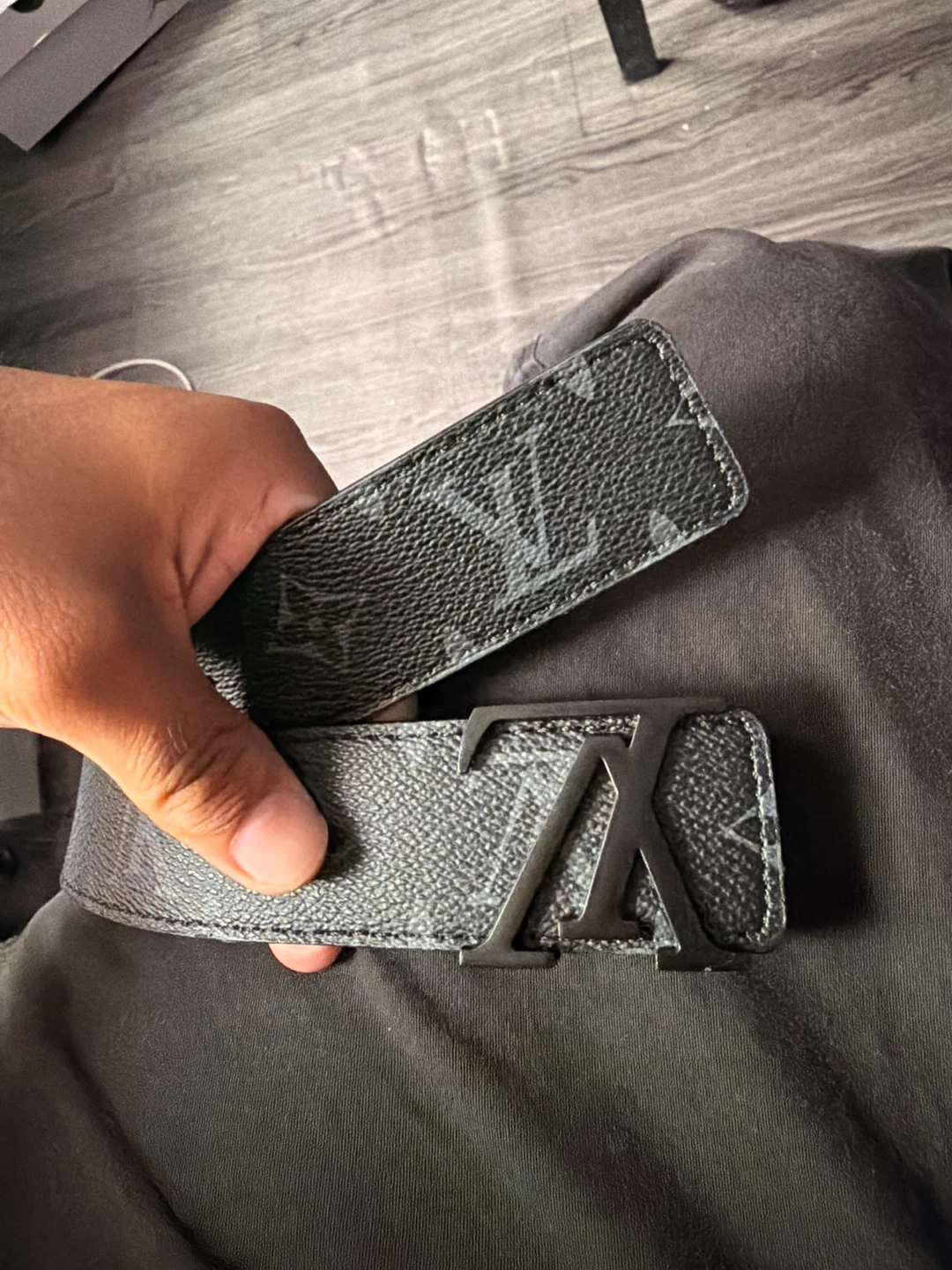Lv Monogram Belt - Size 105/42
