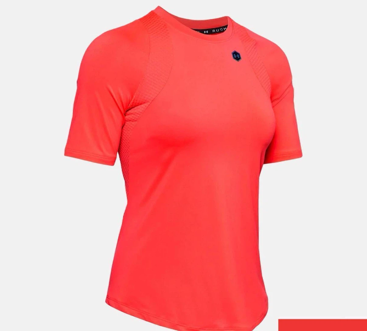 T-shirt rush top gray / orange L, Under Armour - photo 4
