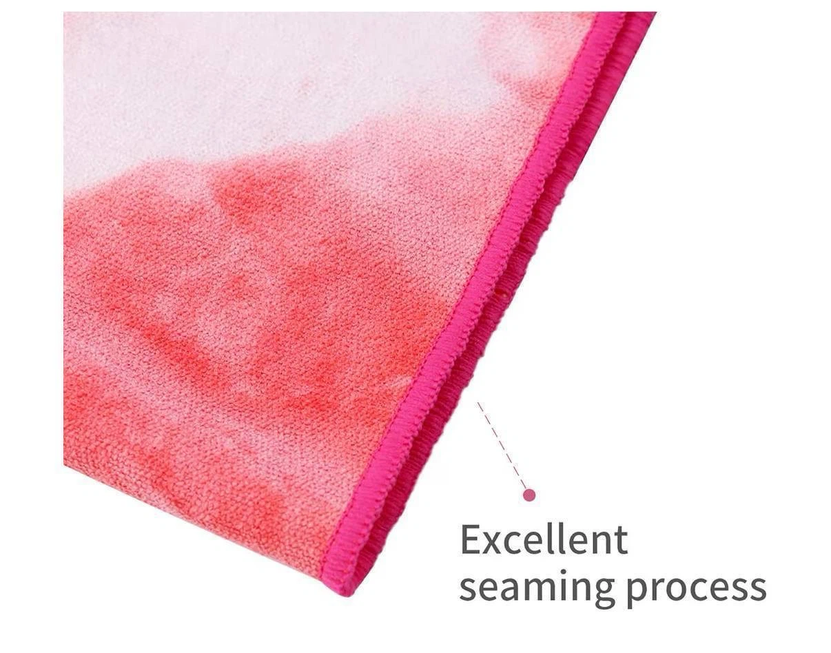 Pink hot yoga towel + carry bag - photo 2