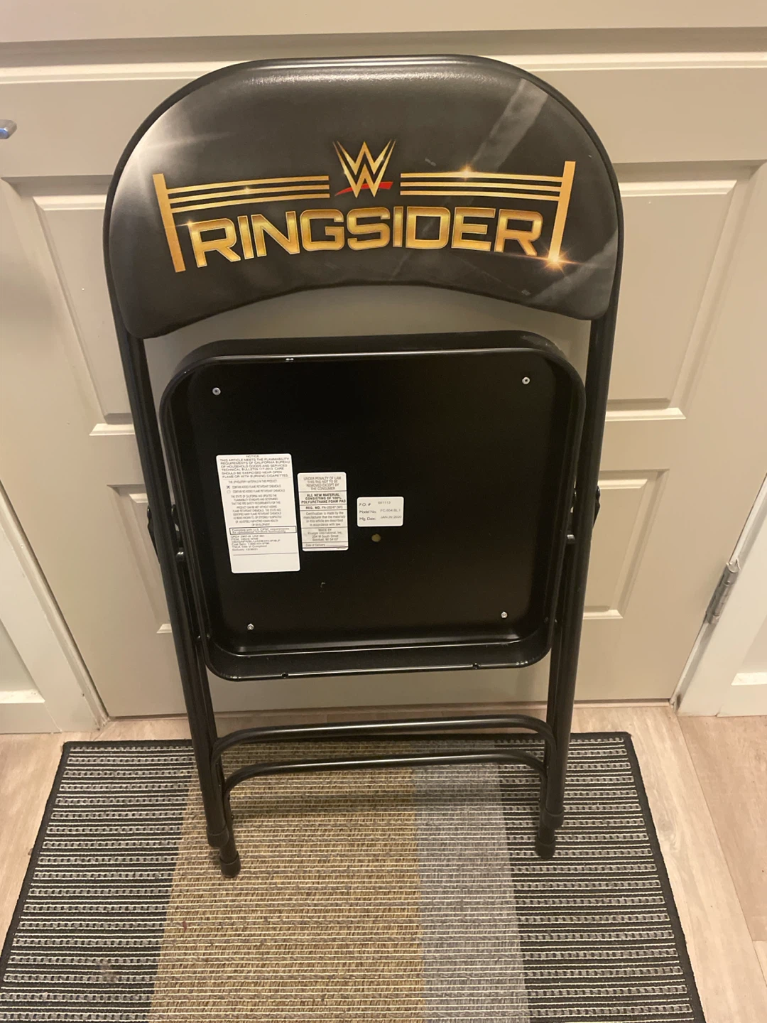 2 WWE "Ringsider" Folding Chairs