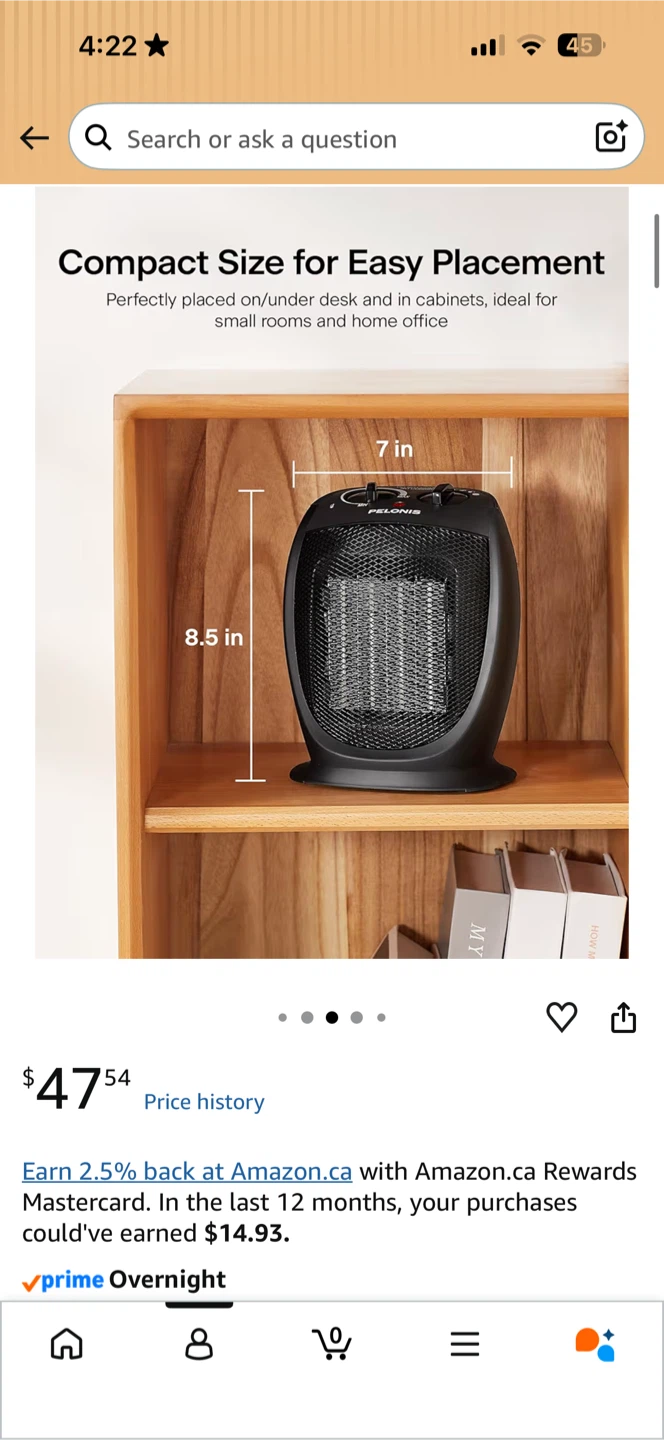 Pelonis Ceramic Personal Heater - photo 2