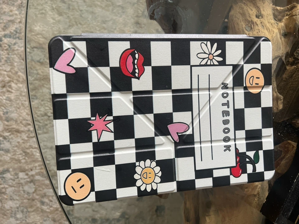 Chequered Notebook Tablet Case