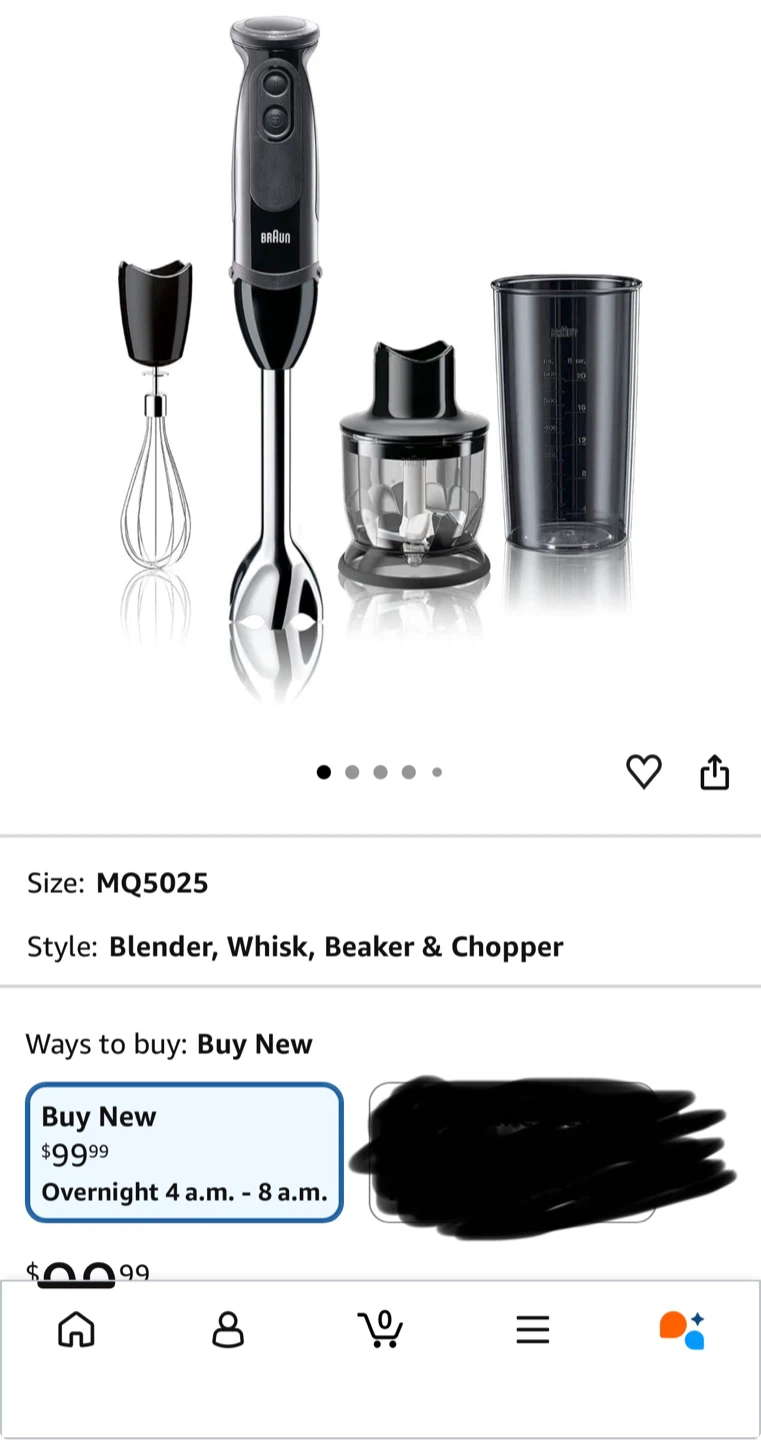 Braun Multi Quick 5 Immersion Blender MQ5025
