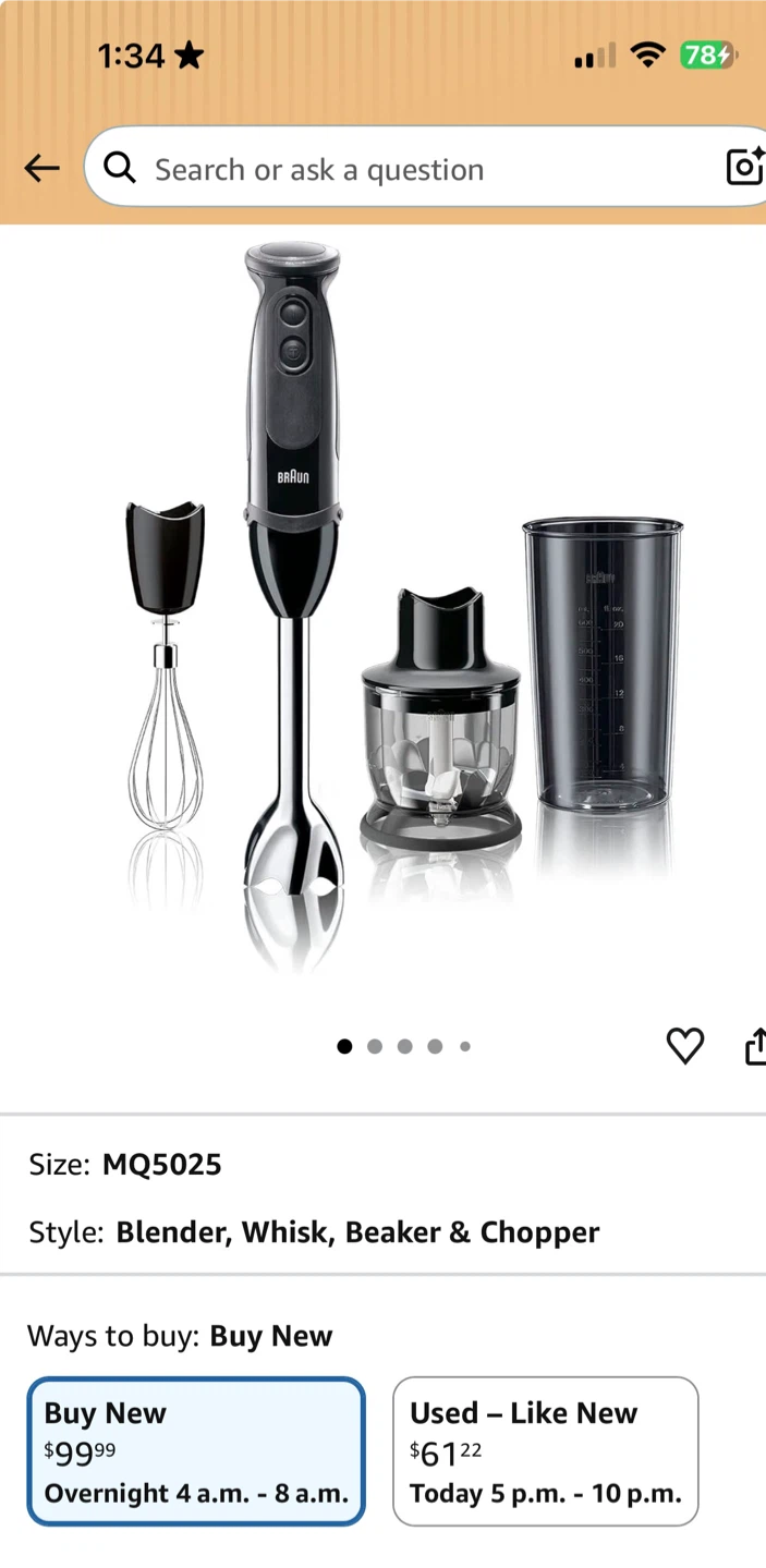 Braun Multi Quick 5 Immersion Blender MQ5025 - photo 2