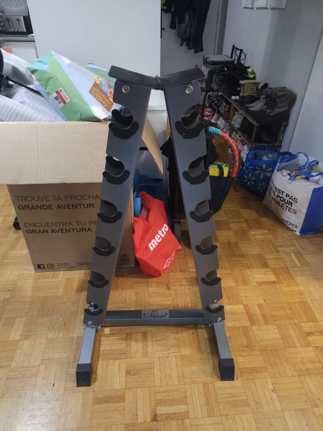 AmStaff 6-Pair A-Frame Vertical Dumbbell Rack