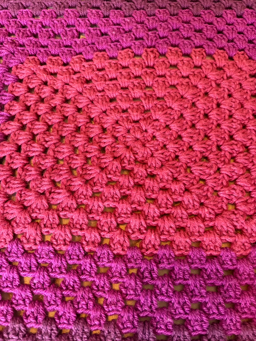 50” x 70” Handmade Crochet Granny Square Blanket - photo 3