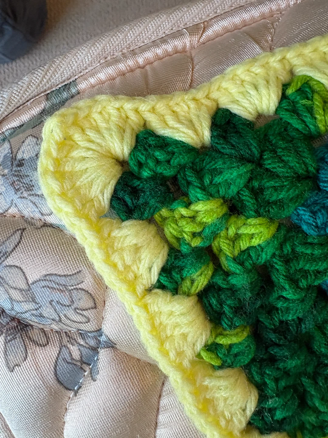 50” x 70” Handmade Crochet Granny Square Blanket - photo 4