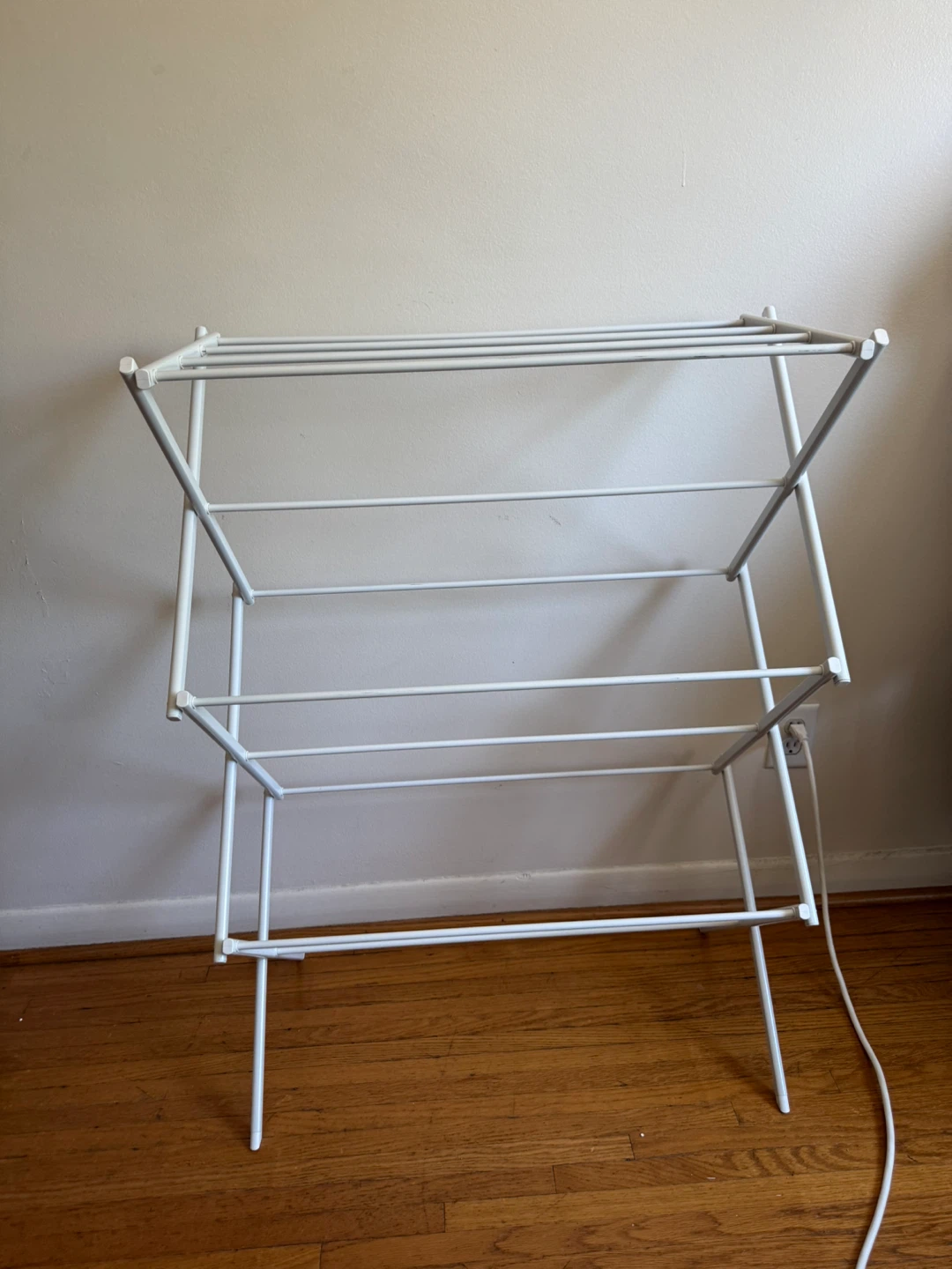 White Clothes Drying Rack - photo 3