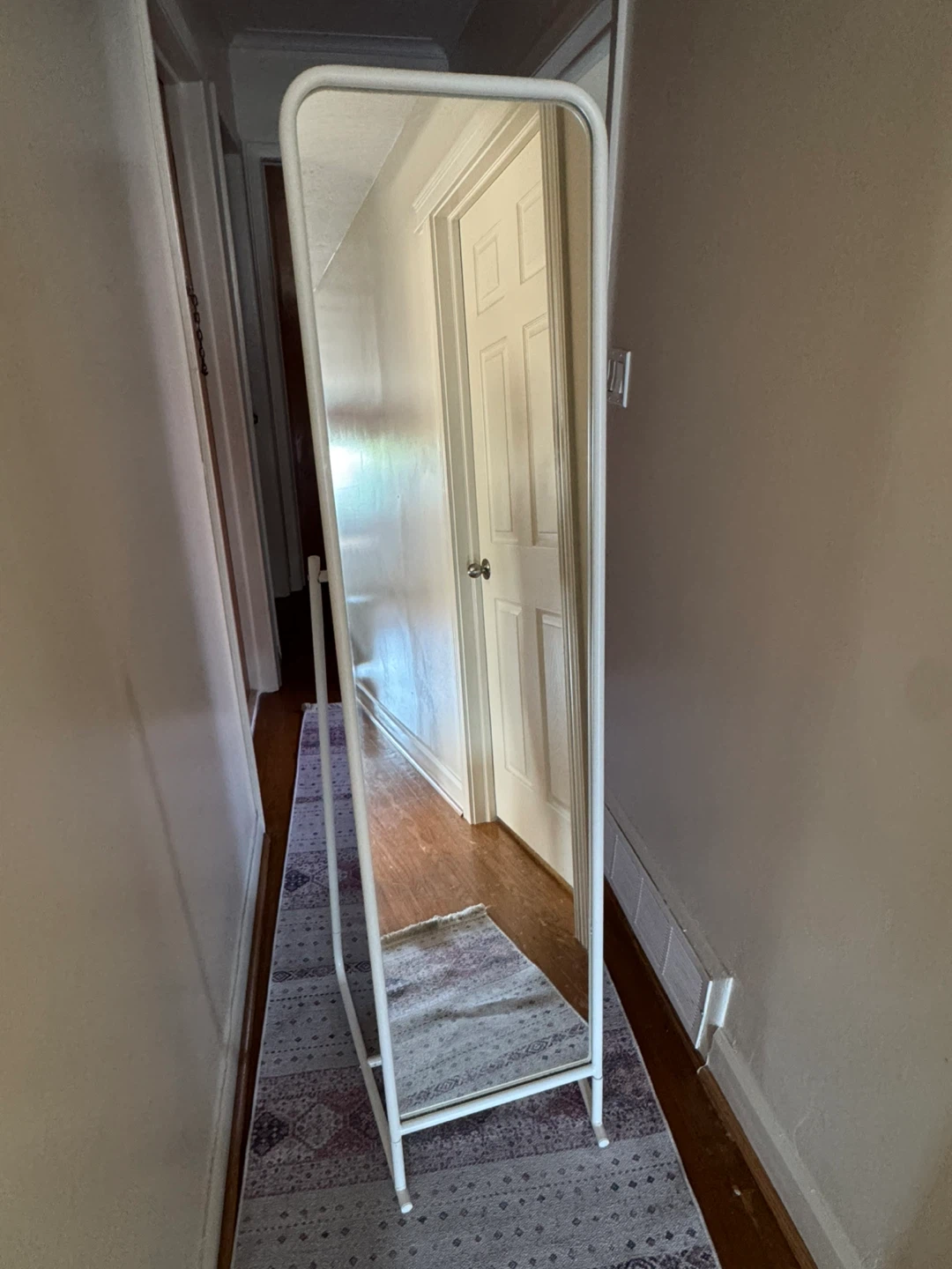 IKEA KNAPPER Standing Mirror White 48x160 cm - photo 2