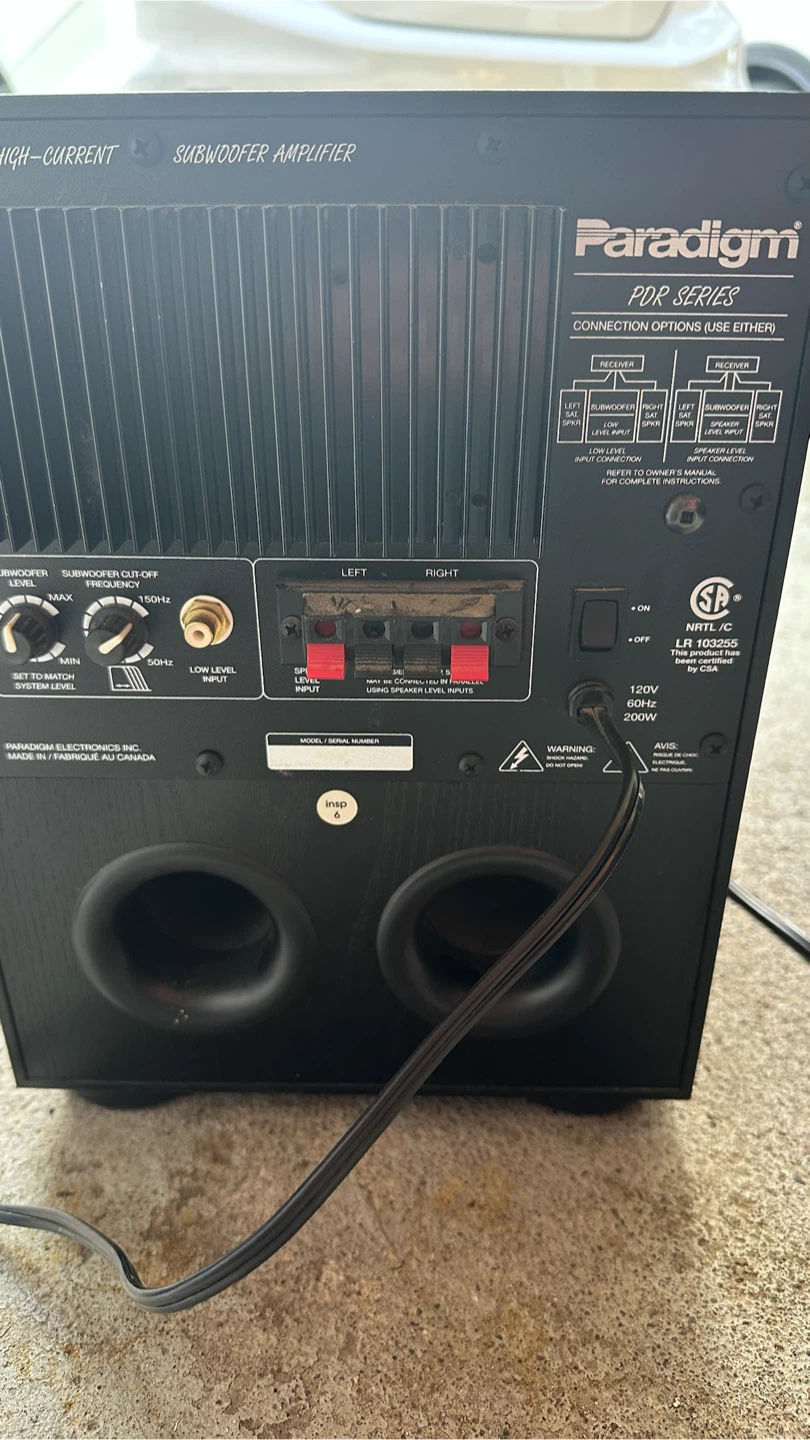 Paradigm PDR Series High-Current Subwoofer Amplifier